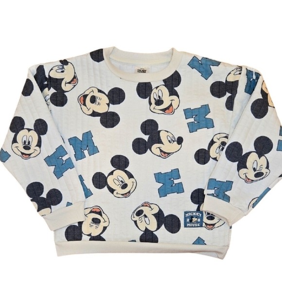 Disney Other - Vintage Mickey Mouse Disney Kids Boy's Graphic Pullover Sweatshirt Sporty Size 6